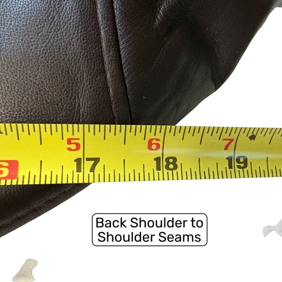 Vintage Mink Lined Genuine Leather Bomber Jacket - Picture 9 of 9